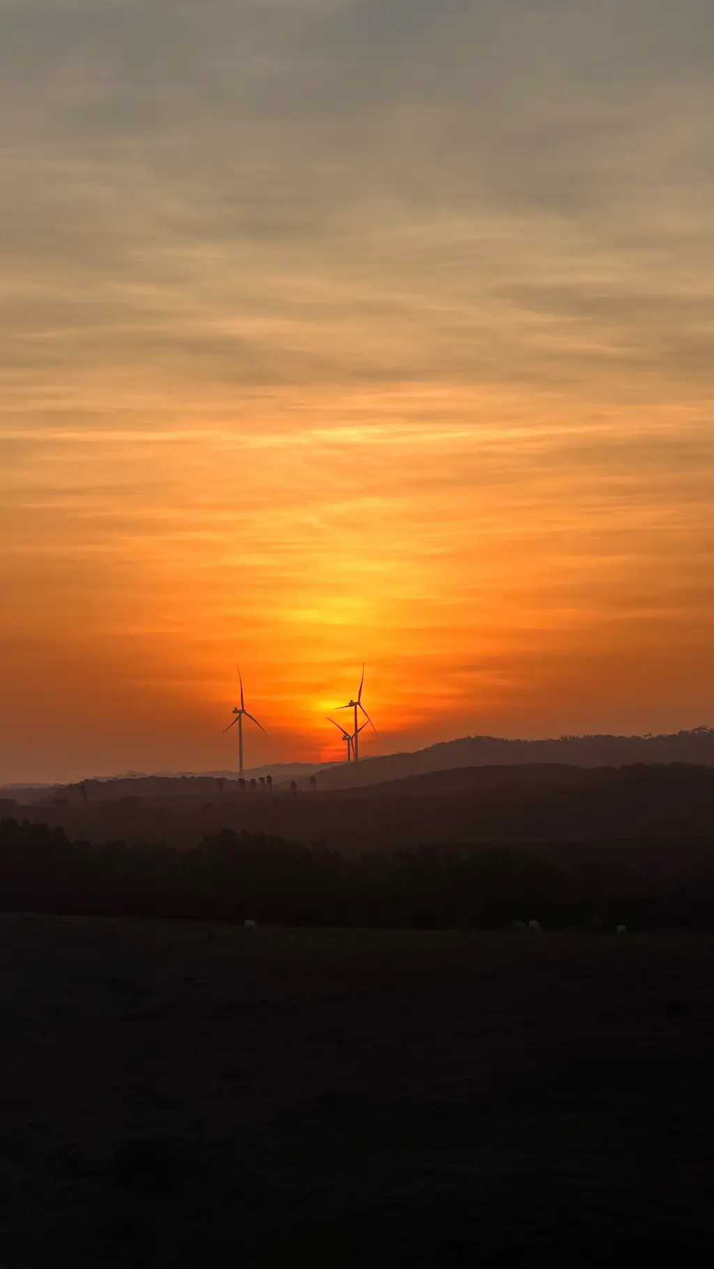 Atardecer en el corredor volcánico del norte de Costa Rica